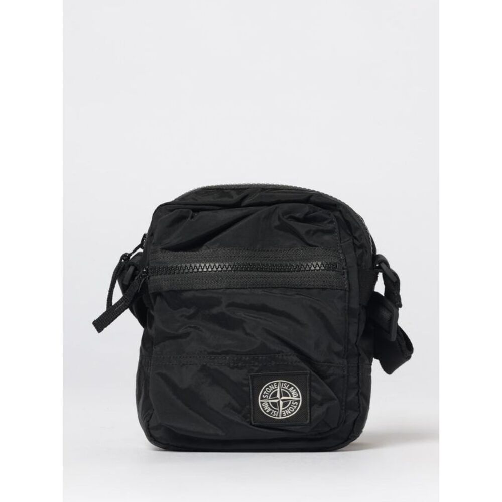 Stone Island Shoulder Bag Men Black